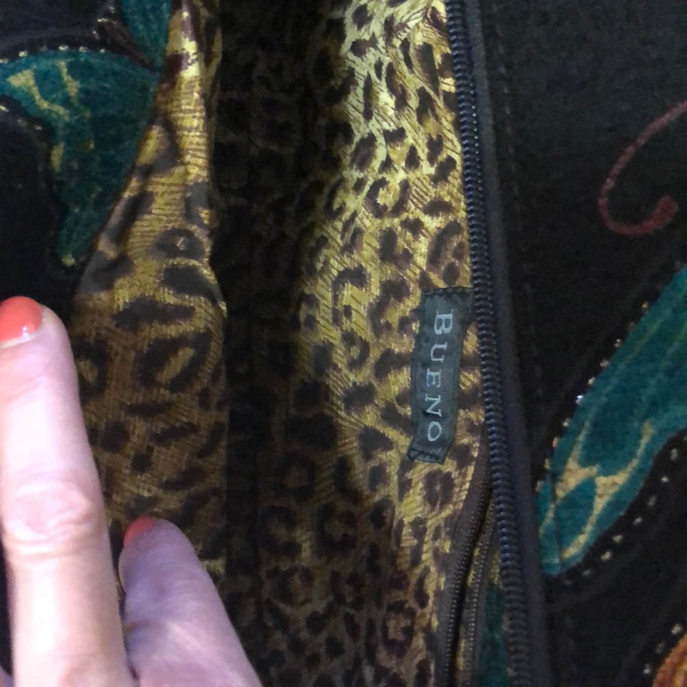 Bueno Butterflies Faux Suede Black Purse - Picture 6 of 8
